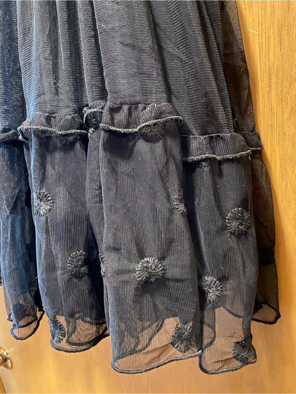 Lane Bryant black ruffled tulle skirt women’s plus size 22/24 - Picture 2 of 5